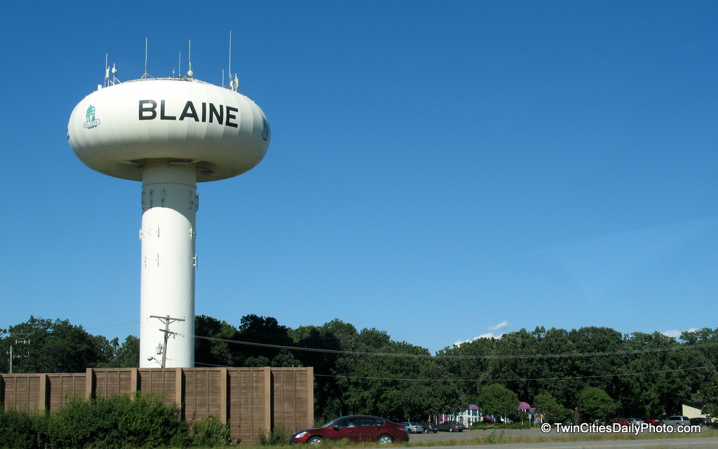 When I look at the Blaine water tower, I see a mushroom cloud. Regardless, it's a funny design.